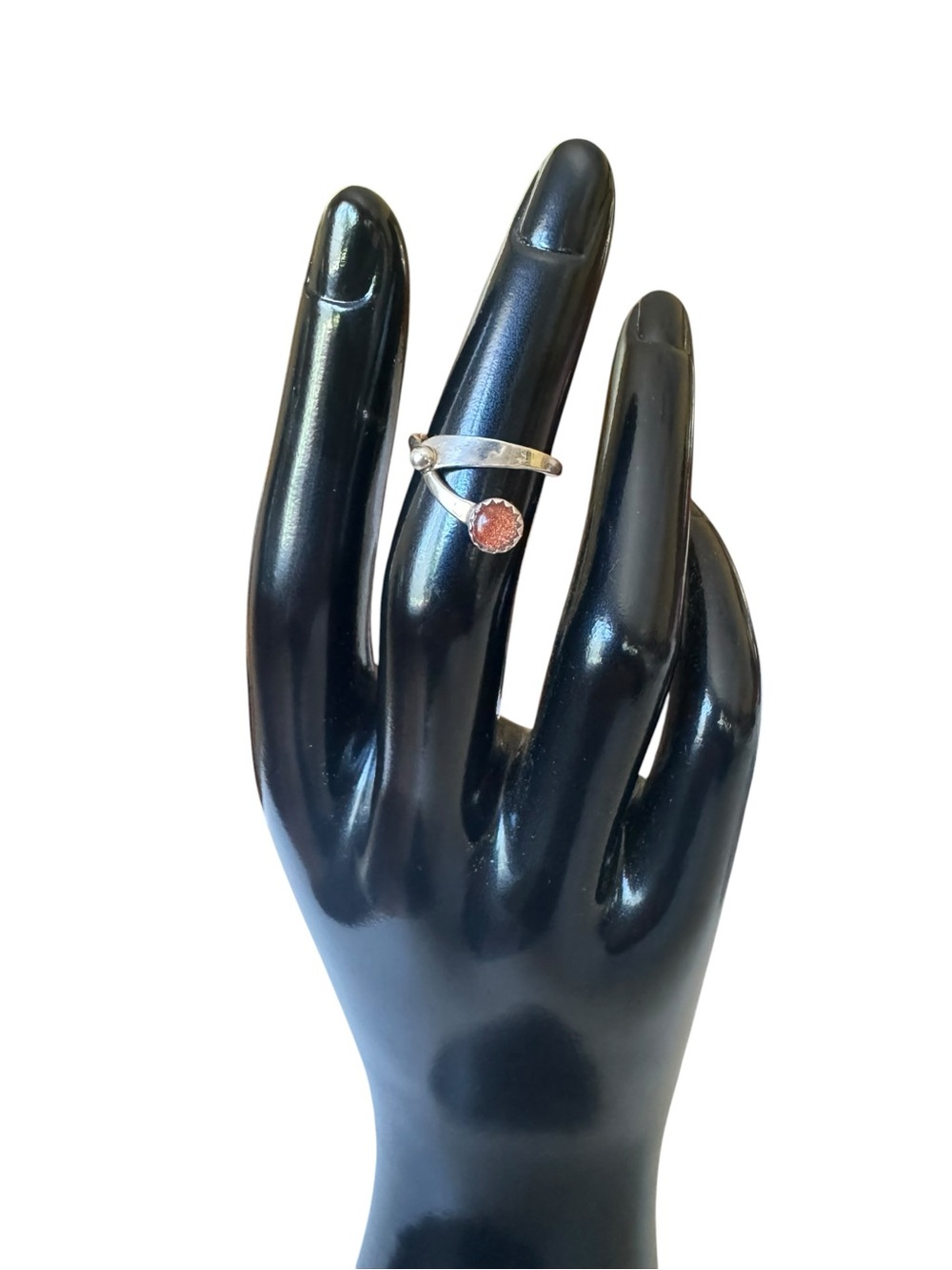 Sterling Silver goldstone Ring - Women's Jewelry